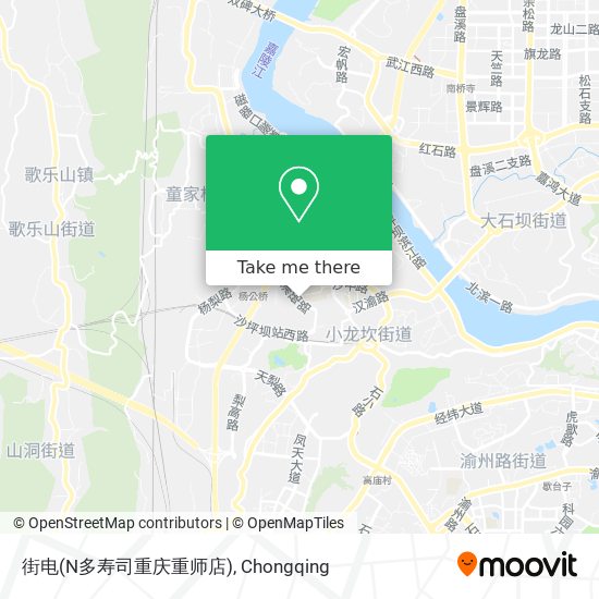 街电(N多寿司重庆重师店) map
