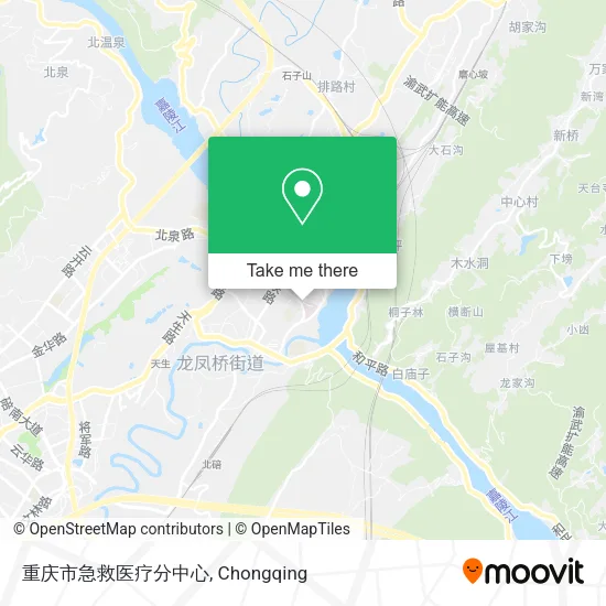 重庆市急救医疗分中心 map