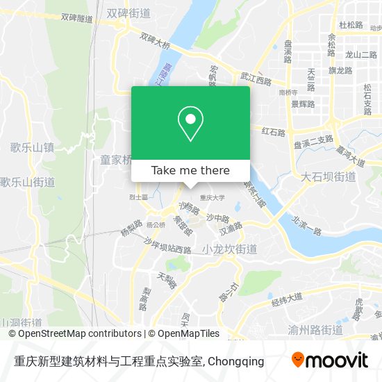 重庆新型建筑材料与工程重点实验室 map