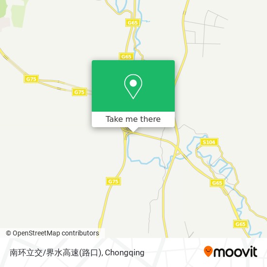 南环立交/界水高速(路口) map