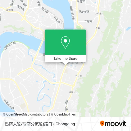 巴南大道/渝南分流道(路口) map
