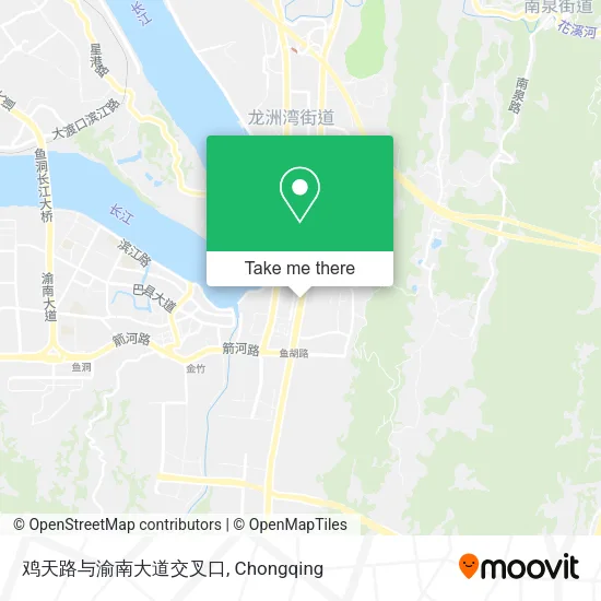 鸡天路与渝南大道交叉口 map