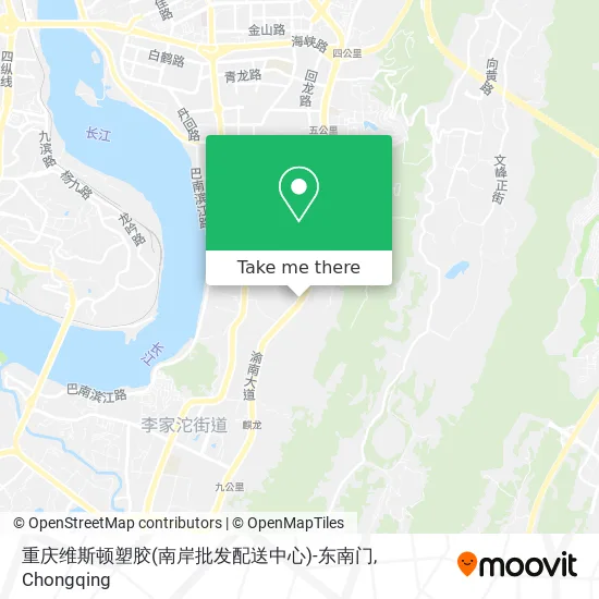 重庆维斯顿塑胶(南岸批发配送中心)-东南门 map