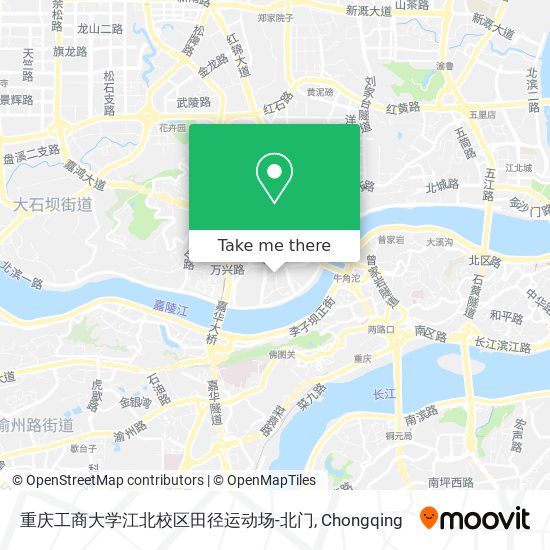 重庆工商大学江北校区田径运动场-北门 map