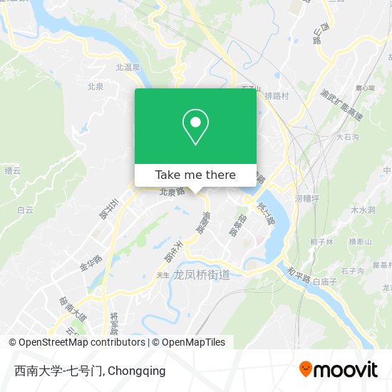 西南大学-七号门 map