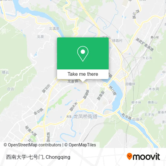 西南大学-七号门 map