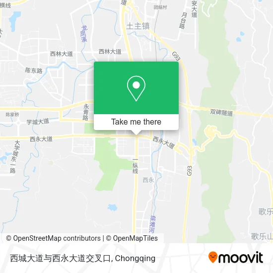 西城大道与西永大道交叉口 map