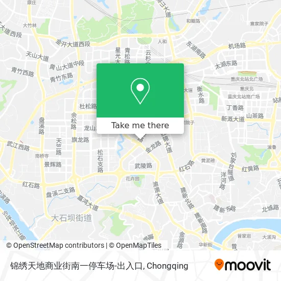 锦绣天地商业街南一停车场-出入口 map