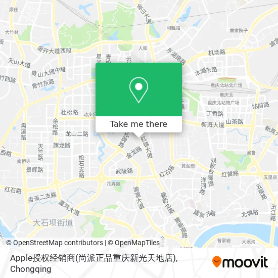 Apple授权经销商(尚派正品重庆新光天地店) map