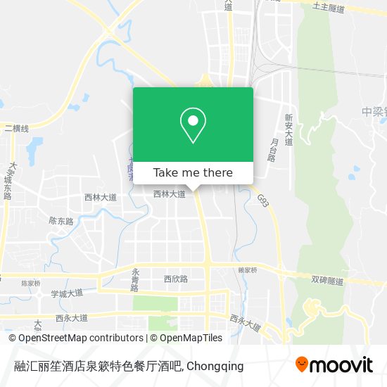 融汇丽笙酒店泉簌特色餐厅酒吧 map