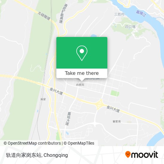 轨道向家岗东站 map