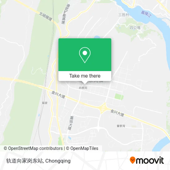 轨道向家岗东站 map