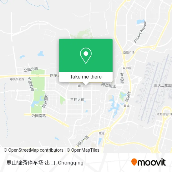 鹿山锦秀停车场-出口 map