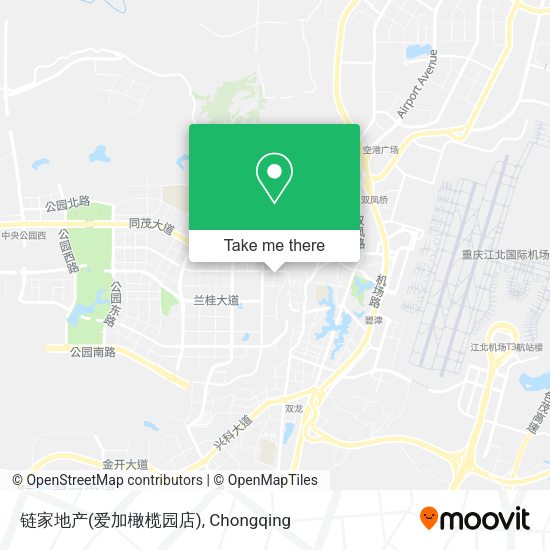 链家地产(爱加橄榄园店) map