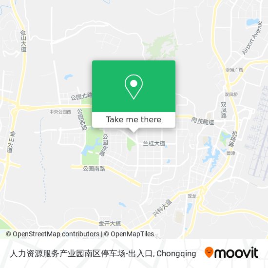 人力资源服务产业园南区停车场-出入口 map