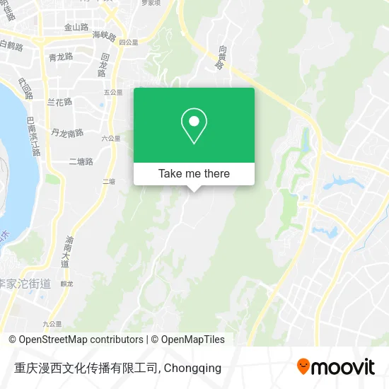 重庆漫西文化传播有限工司 map
