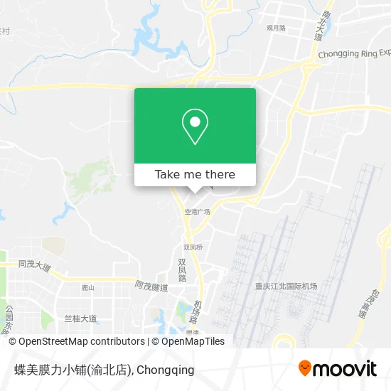 蝶美膜力小铺(渝北店) map