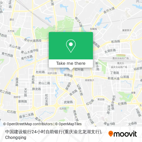 中国建设银行24小时自助银行(重庆渝北龙湖支行) map