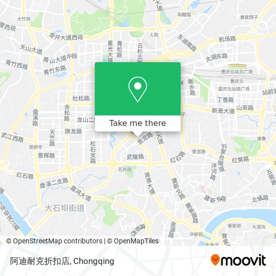 阿迪耐克折扣店 map