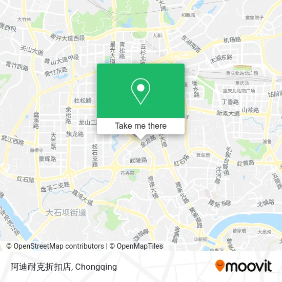 阿迪耐克折扣店 map