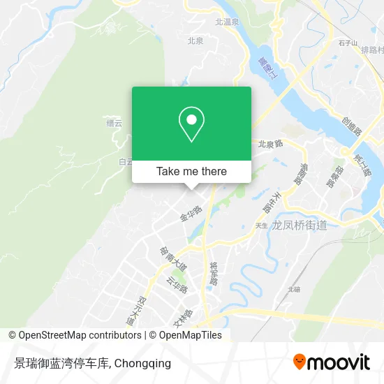 景瑞御蓝湾停车库 map