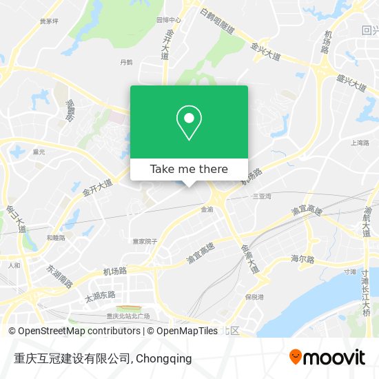 重庆互冠建设有限公司 map