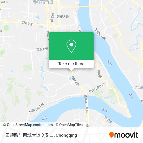 四观路与西城大道交叉口 map