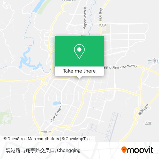 观港路与翔宇路交叉口 map