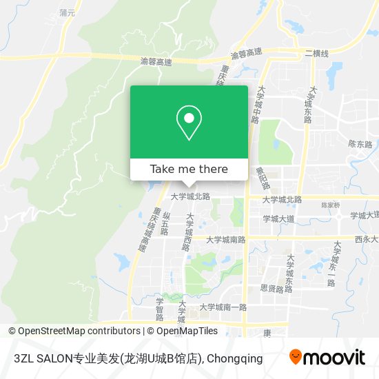 3ZL SALON专业美发(龙湖U城B馆店) map