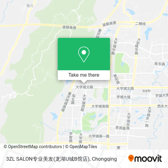 3ZL SALON专业美发(龙湖U城B馆店) map