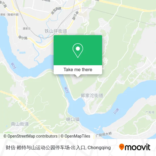 财信·赖特与山运动公园停车场-出入口 map
