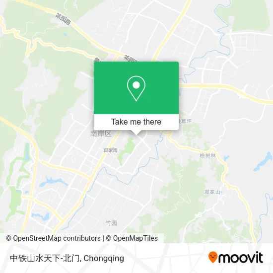 中铁山水天下-北门 map