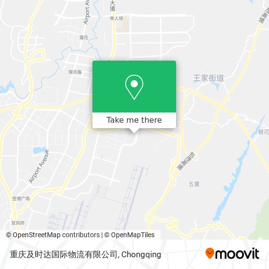 重庆及时达国际物流有限公司 map