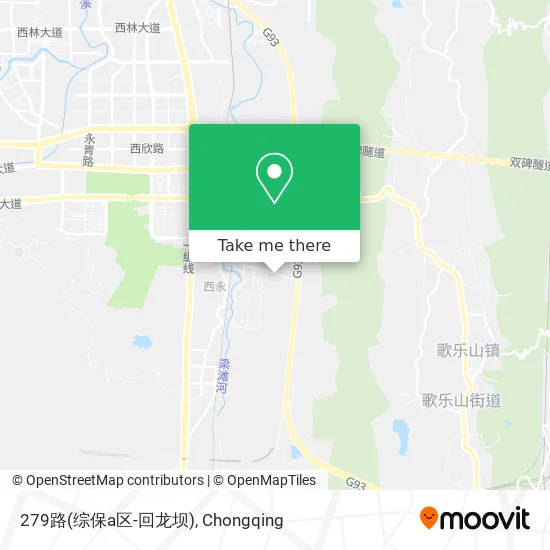 279路(综保a区-回龙坝) map