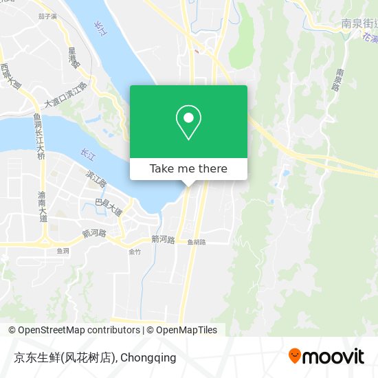 京东生鲜(风花树店) map