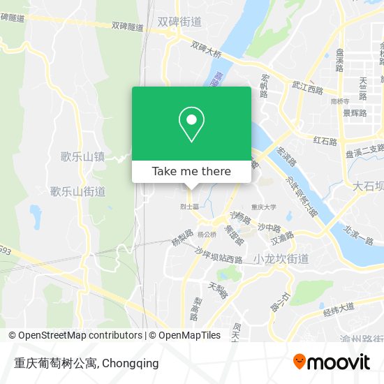 重庆葡萄树公寓 map