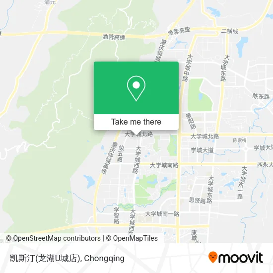 凯斯汀(龙湖U城店) map