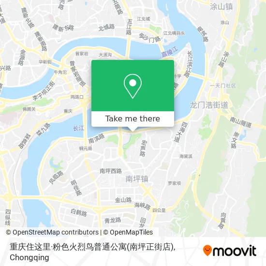 重庆住这里·粉色火烈鸟普通公寓(南坪正街店) map