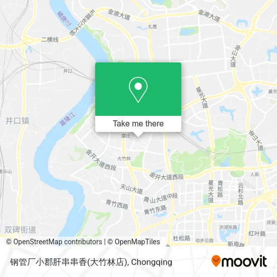 钢管厂小郡肝串串香(大竹林店) map