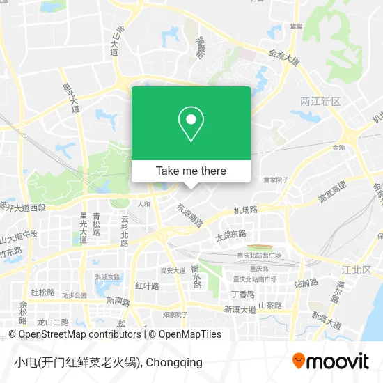 小电(开门红鲜菜老火锅) map