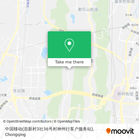 中国移动(崇新村3社36号村神州行客户服务站) map