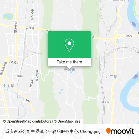 重庆途威公司中梁镇金宇轮胎服务中心 map