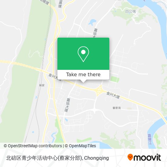 北碚区青少年活动中心(蔡家分部) map