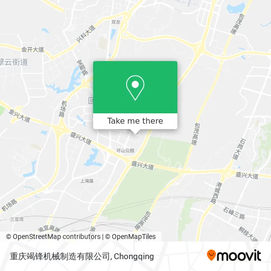 重庆竭锋机械制造有限公司 map