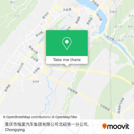 重庆市报废汽车集团有限公司北碚第一分公司 map