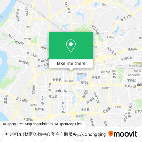 神州租车(财富购物中心客户自助服务点) map