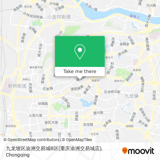 九龙坡区渝洲交易城B区(重庆渝洲交易城店) map