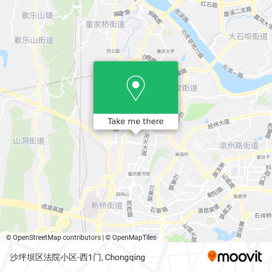 沙坪坝区法院小区-西1门 map