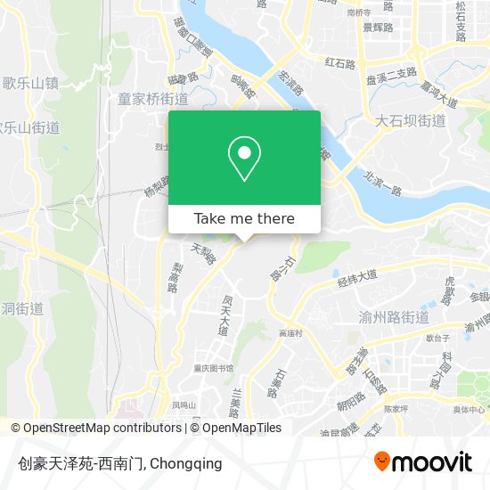 创豪天泽苑-西南门 map