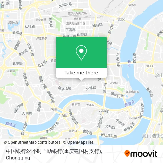 中国银行24小时自助银行(重庆建国村支行) map